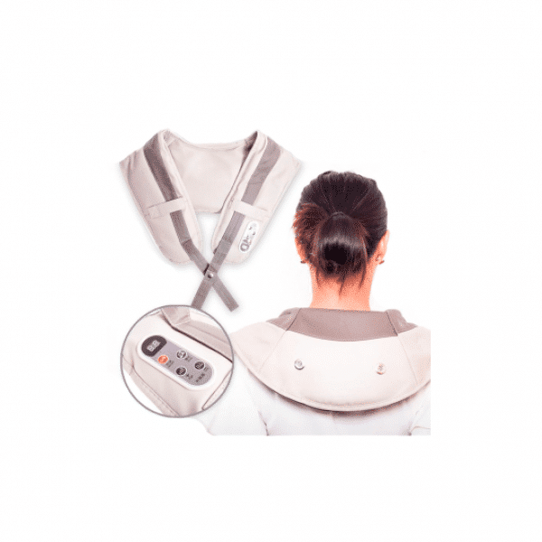 Massage & varmepude til nakke/skulder & ryg (Shiatsu) m/mange funktioner