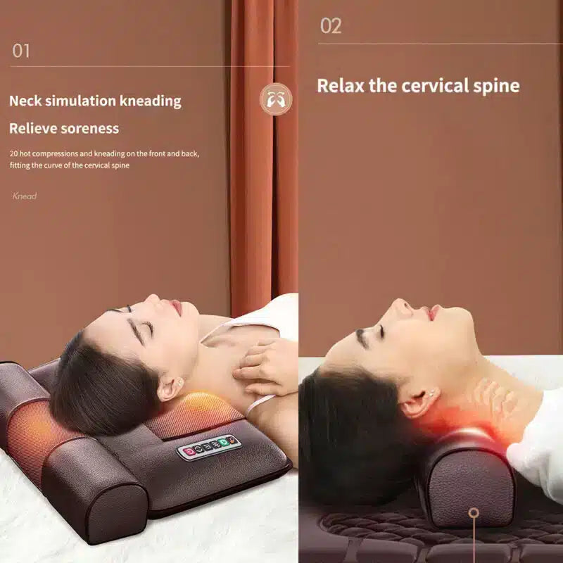 Elektrisk Massagemåtte m/10 Zoner - Total afslapning fra nakke til fødder