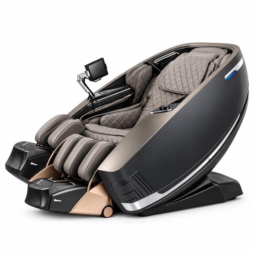 Massagestol 4D kropsscanning, Dual Zone Stretching, 32 airbags, varme i ben/læn & Zero Gravity - Model 988A