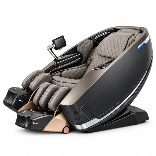 Massagestol 4D kropsscanning, Dual Zone Stretching, 32 airbags, varme i ben/læn & Zero Gravity - Model 988A