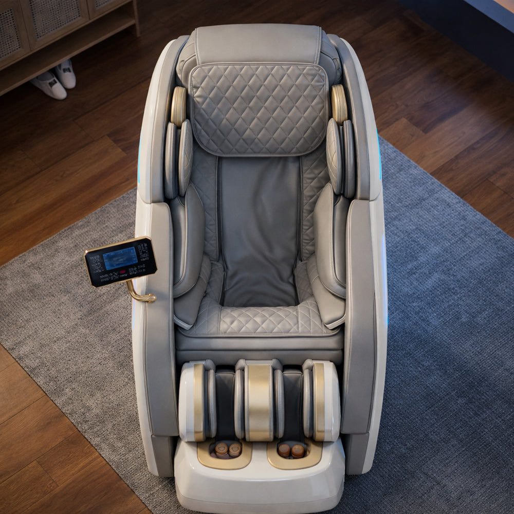 Massagestol 3D med kropsscanning, SL-skinne, lufttryksmassage, varme i lænd/ben & Zero Gravity - Model 988Q6