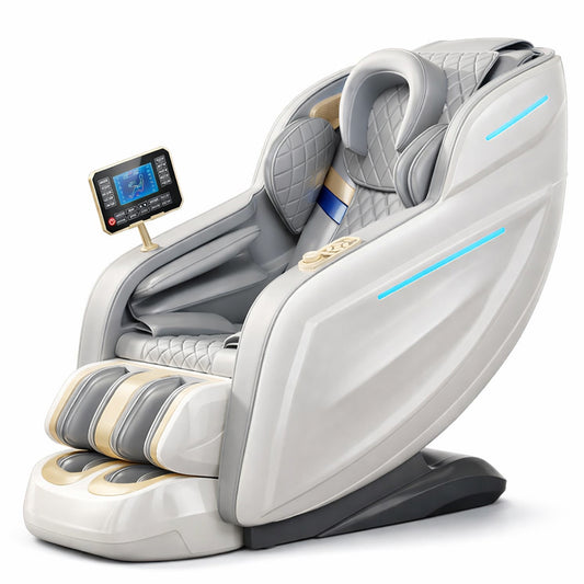 Massagestol 3D med kropsscanning, SL-skinne, lufttryksmassage, varme i lænd/ben & Zero Gravity - Model 988Q6