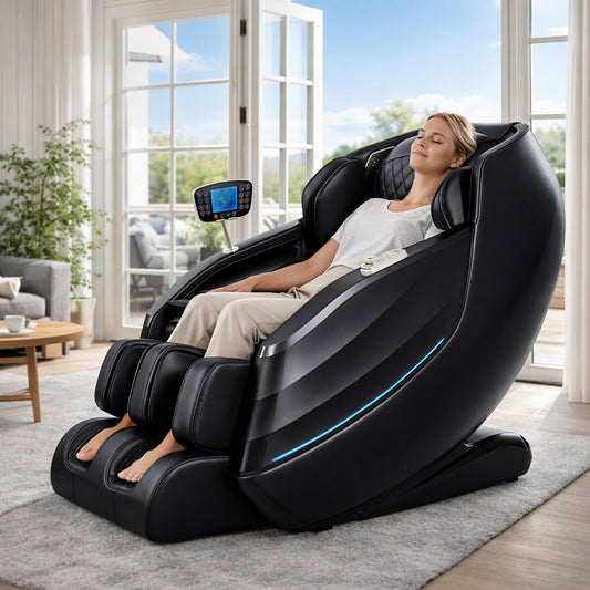 Luksus massagestol 2D med automatisk kropsscanning, Zero Gravity & varme i ben/lænd - Model 988K
