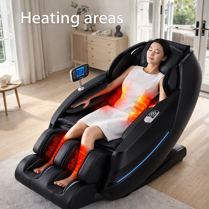Luksus massagestol 2D med automatisk kropsscanning, Zero Gravity & varme i ben/lænd - Model 988K