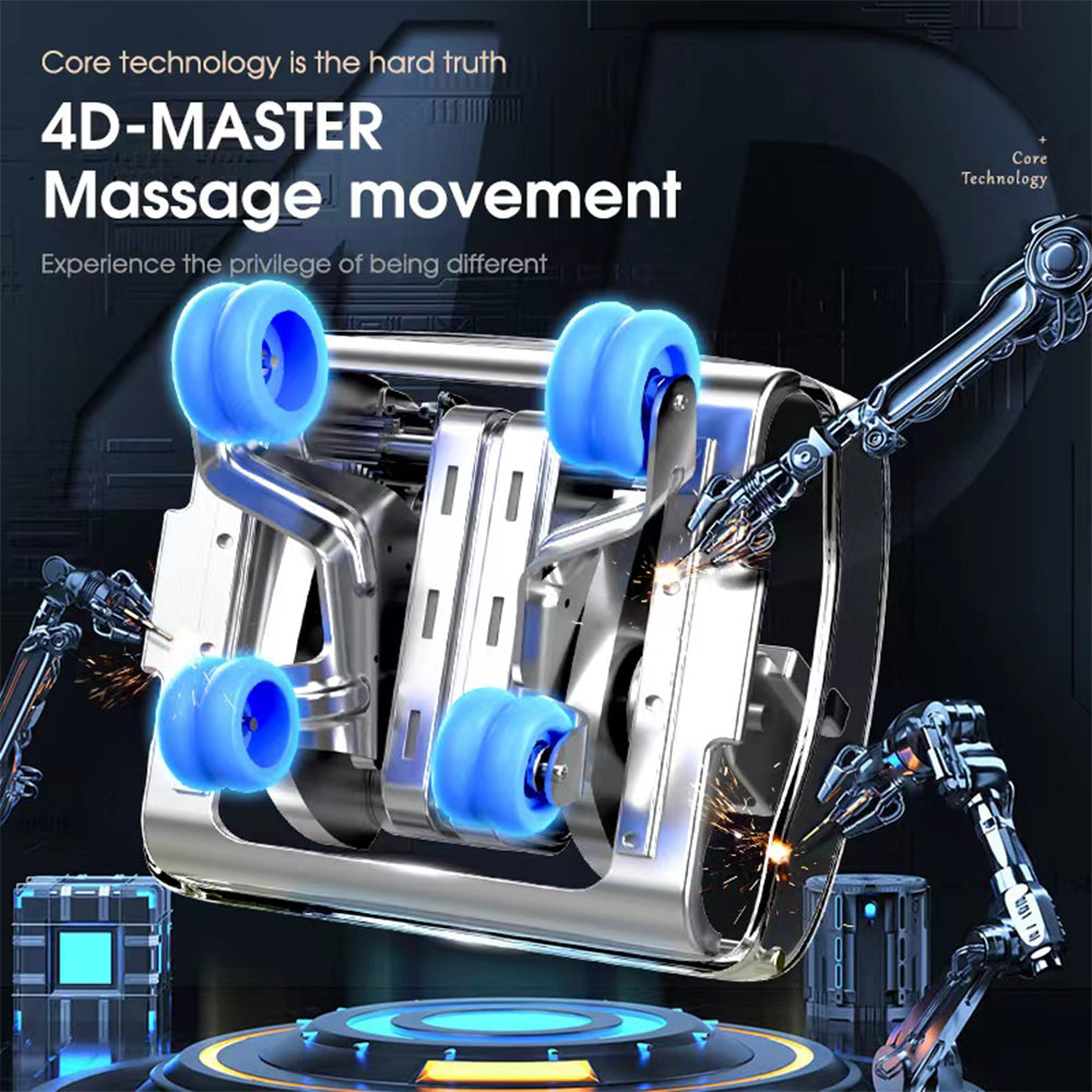 Massagestol 4D, Lux Pro Edition med SL-teknologi, AI-styring og varme - Model 988F6