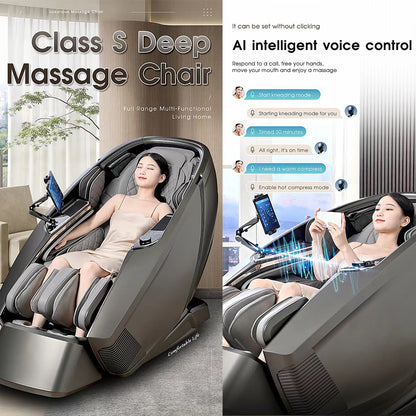 Massagestol 4D, Lux Pro Edition med SL-teknologi, AI-styring og varme - Model 988F6