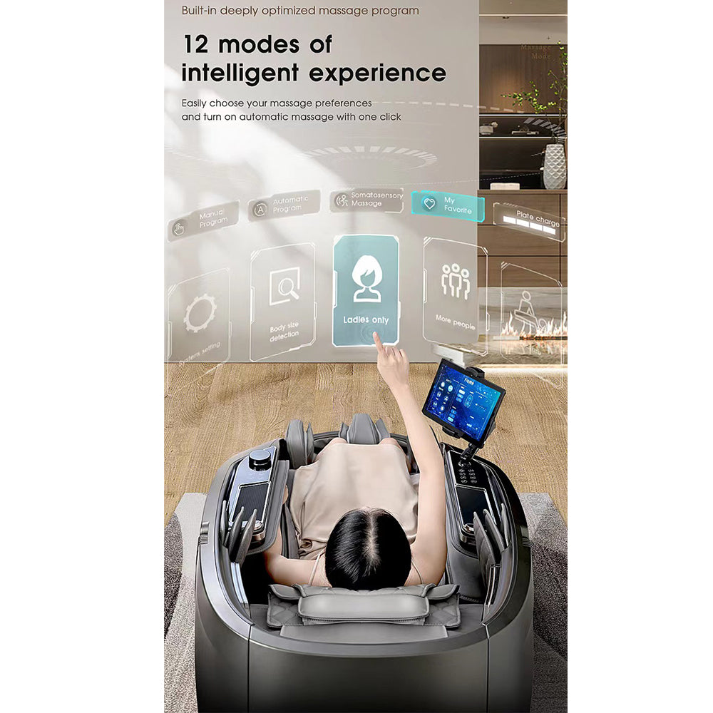 Massagestol 4D, Lux Pro Edition med SL-teknologi, AI-styring og varme - Model 988F6