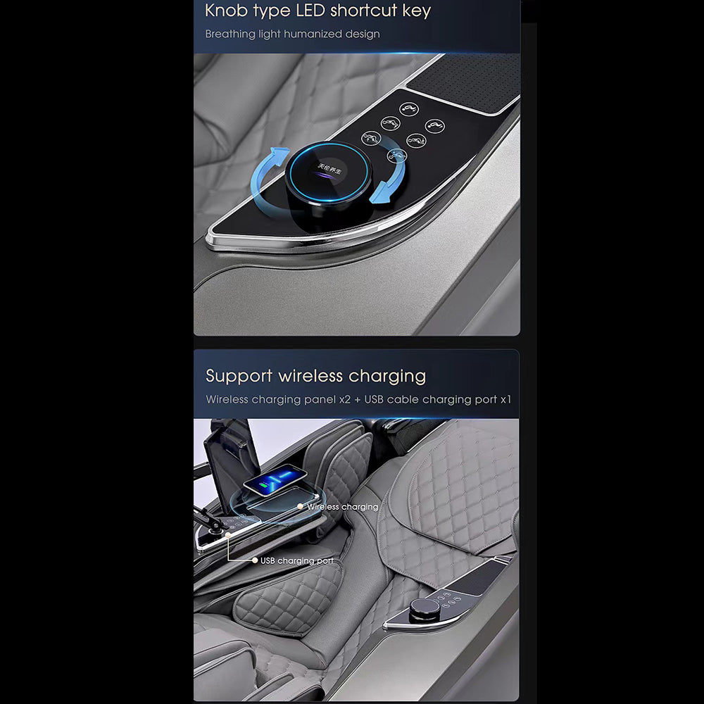 Massagestol 4D, Lux Pro Edition med SL-teknologi, AI-styring og varme - Model 988F6