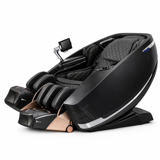 Massagestol 4D med AI-styring, Dual Zone Stretching, 32 airbags, varme i ben/læn & Zero Gravity - Model 988A