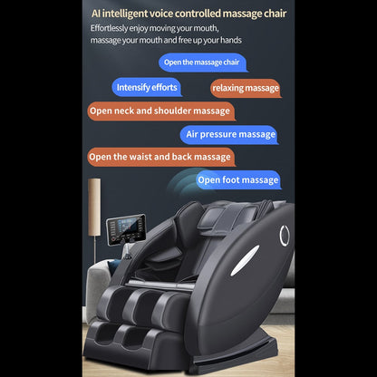 Massagestol A5 - Varmeterapi, AI-styring, Zero Gravity og Touchskærm