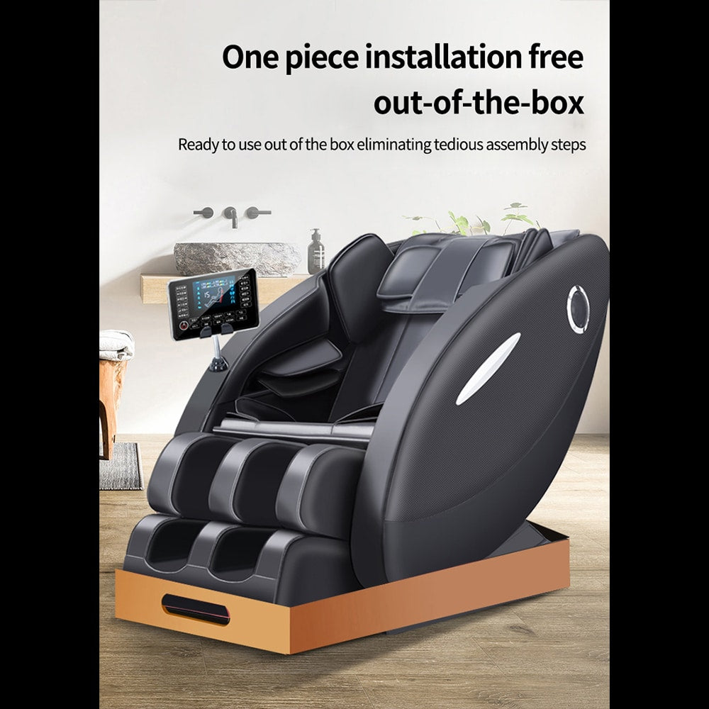 Massagestol A5 - Varmeterapi, AI-styring, Zero Gravity og Touchskærm