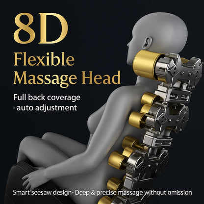 Massagestol 8D - Zero Gravity og Varmeterapi - Model S9C