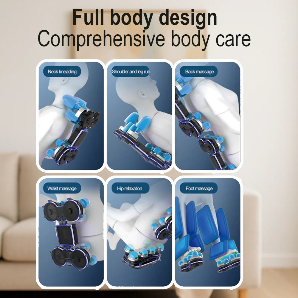 Massagestol 8D - Zero Gravity og Varmeterapi - Model S9C